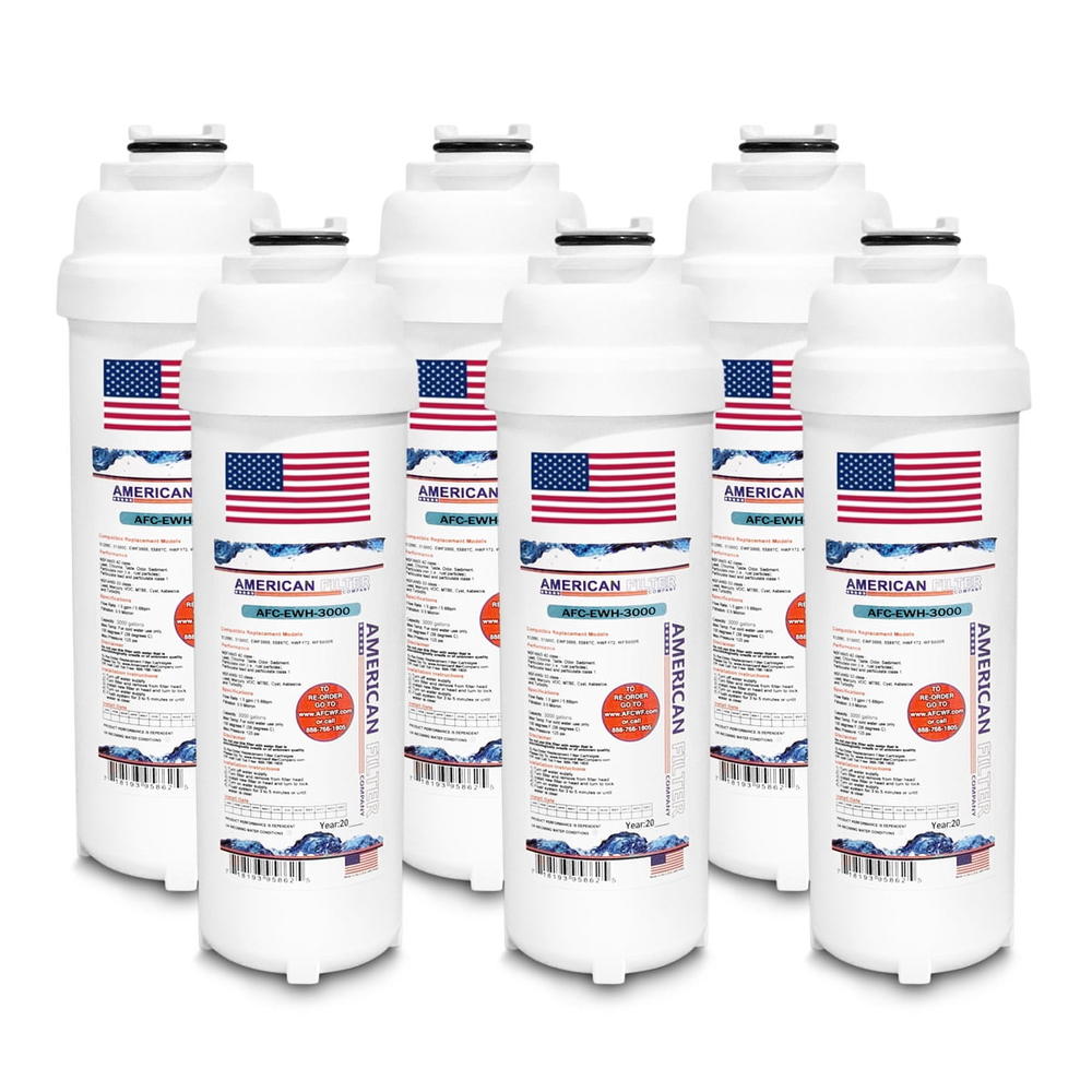 American Filter Company WaterSentry® LCRSP8K Comparable Water Fountain Filters (made by AFC™ Model number AFC-EWH-3000) Made in U.S.A - 6 Filters