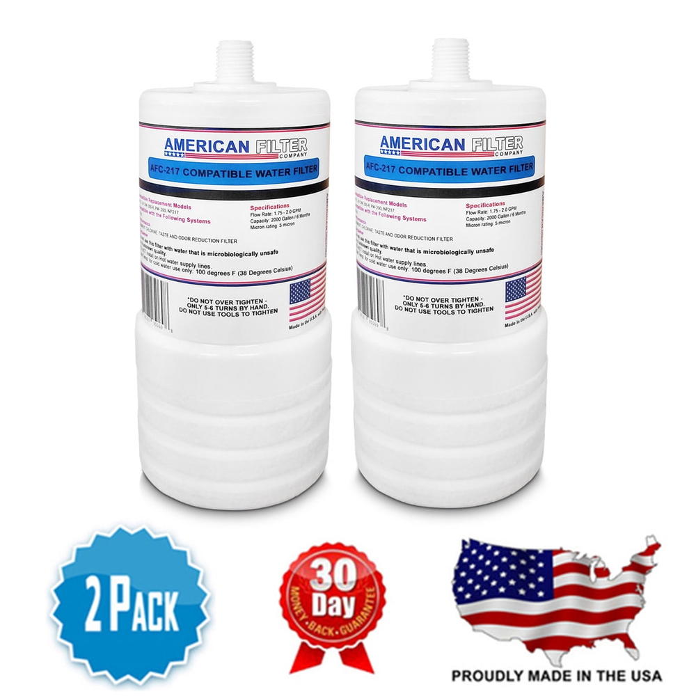 American Filter Company AFC Brand , Water Filter , Model # AFC-APH-217 , Compatible to 3M&reg; AquaPure&reg; 46290-02 - Made in U.S.A - 2 Filters
