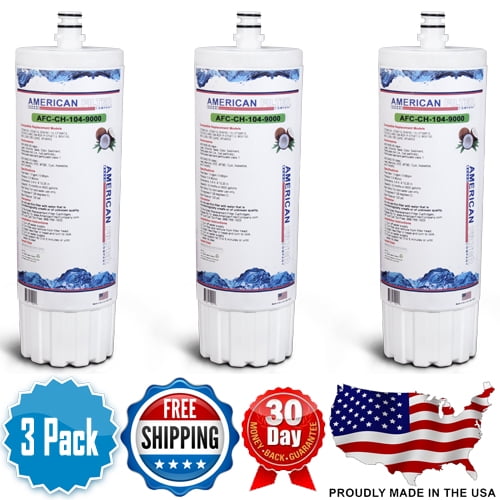 American Filter Company AFC Brand , Water Filter , Model # AFC-CH-104-9000 , Compatible to Cuno&reg; BEV150 - Made in U.S.A - 3 Filters