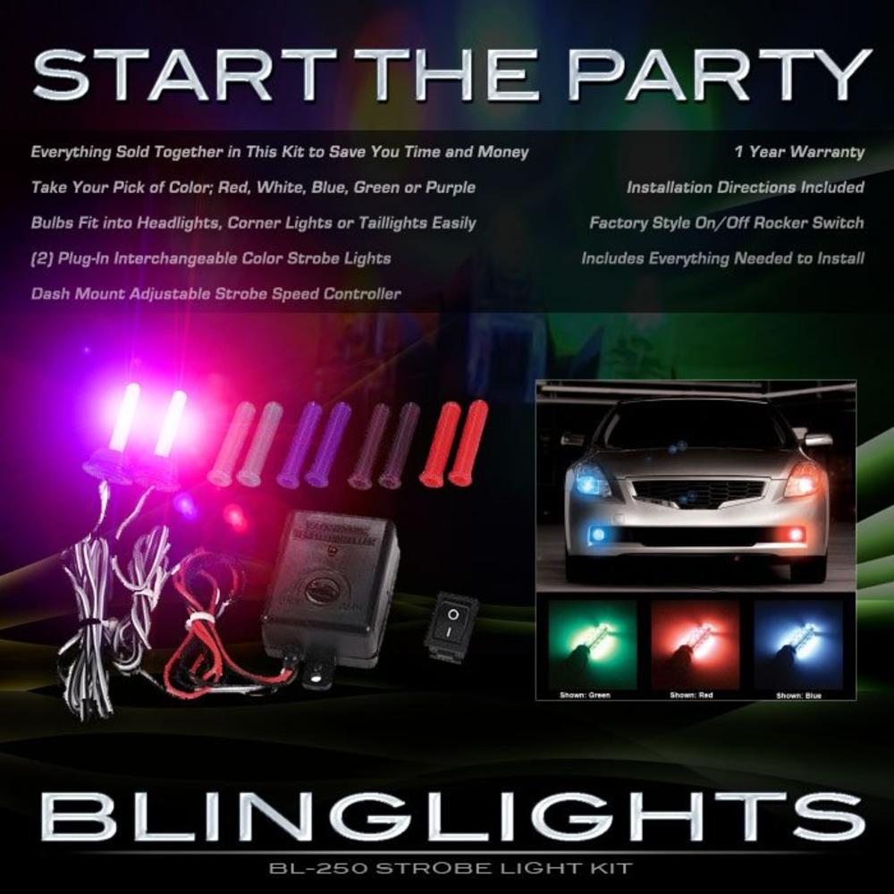blinglights Volvo S60 V60 Police Strobe Light Kit for Head Lights Strobes