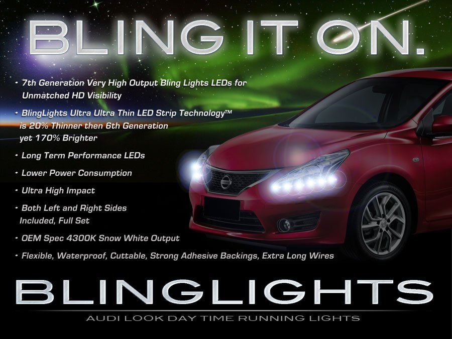 Blinglights 2018 Nissan Tiida Led Drl Strips Headlamps Blinglights 2018 Nissan Tiida Led Drl Strips Headlamps Headlights Head Lamps Day Time Running Strip Lights