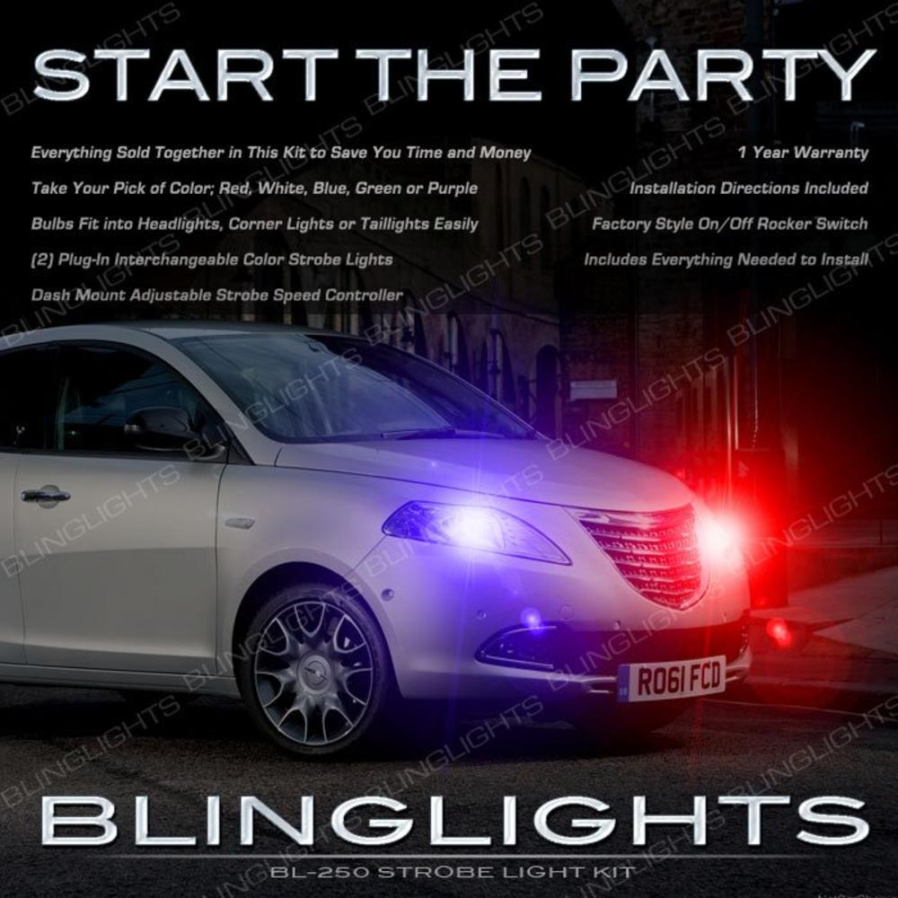 blinglights Chrysler Lancia Ypsilon Head Lamps Strobe Light Kit Multi Color