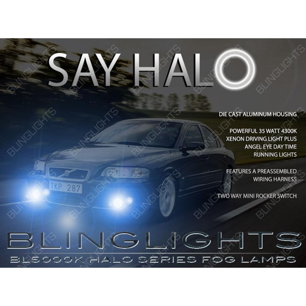 blinglights Volvo S60R Halo Fog Lamps S60 R Angel Eye Driving Lights 2003 2004 2005 2006 2007 2008 2009