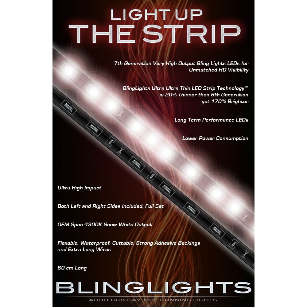 blinglights Subaru Traviq LED DRL Light Strips Headlamps Headlights Day Time Running Lamps