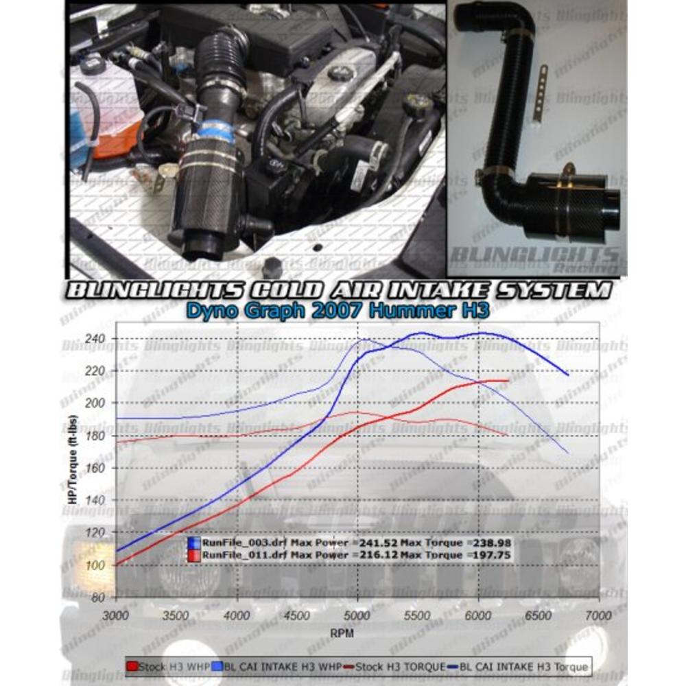 blinglights 2009 2010 2011 Honda Pilot Cold Air Intake CAI Kit 3.5L V6 Motor 3.5 L Engine Performance