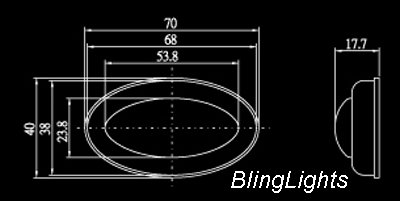 blinglights Oldsmobile Alero LED Turnsignals Turn Signalers Lamps Side Lights 1999 2000 2001 2002 2003 2004