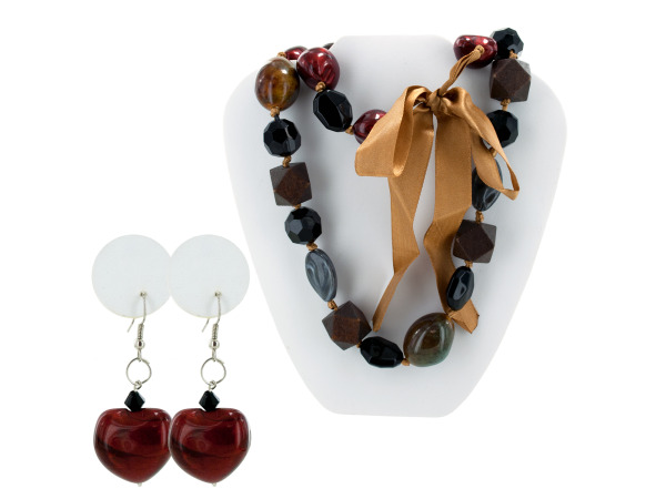 bulk buys beaded necklace/earrings -10-pack