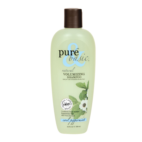 PURE & BASIC Pure and Basic Natural Volumizing Shampoo Cool Peppermint (12 fl Oz)