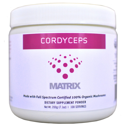 Mushroom Matrix Cordyceps Militaris Organic Powder (1x7.14 Oz)