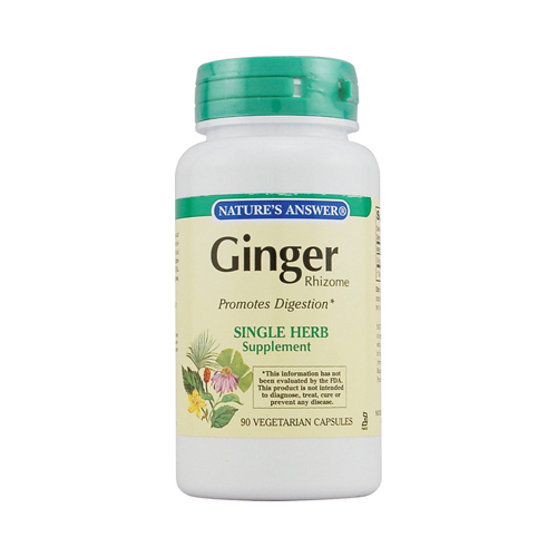 Nature's Answer Ginger Rhizome (90 Veg Capsules)