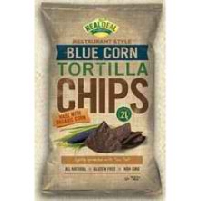 Real Deal All Natural Snacks Blue Corn Chip (9x24OZ )