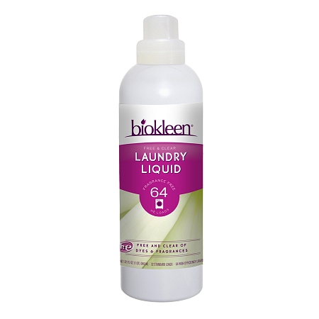 Biokleen Laundry Liquid  Free and Clear  Bio  32 oz  Case of 6
