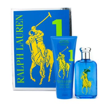 Ralph Lauren Big Pony Collection #1 Blue Coffret: Eau De Toilette Spray 100ml/3.4oz + Hydrating Body Lotion 200ml/6.7oz 2pcs