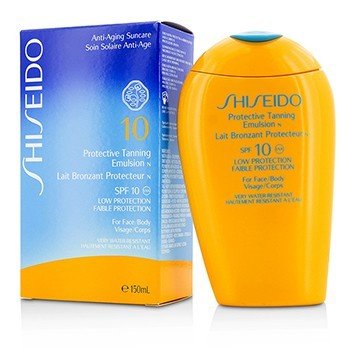 Shiseido Protective Tanning Emulsion N SPF 10 (For Face & Body)
