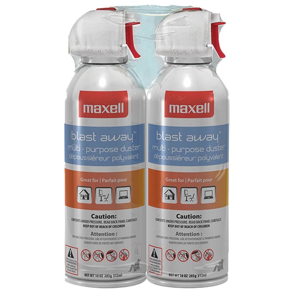 Maxell(R) 2-Pk Blast Away Canned Office Supplies