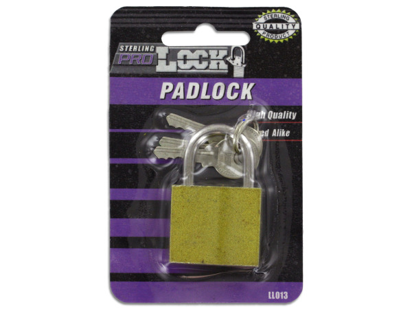Generic Iron Padlock with Keys - Pack of 72