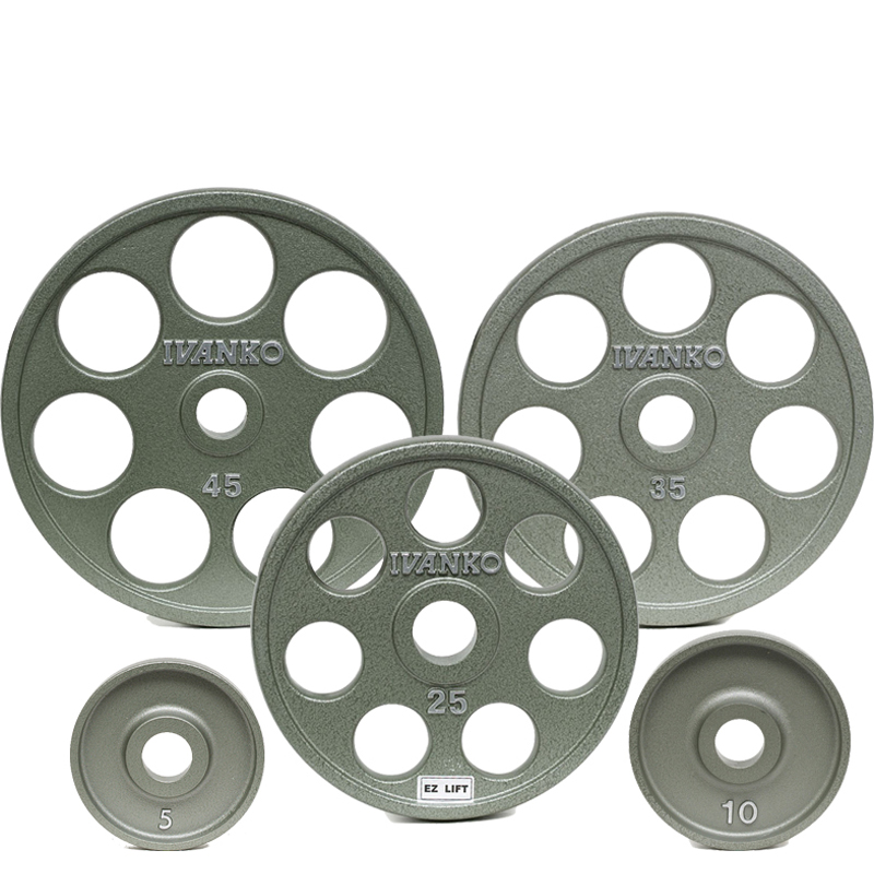 IVANKO OMEZH - OM Olympic Machined  E-Z Lift Plate Package - 365 LB Set