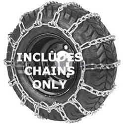Max Trac Chains Set 2 Snow Thrower Tire Chains 13X500X6 12.5X4.50X6 12.5X450X6 Two Link Spacing 1061256, 5553, 67-010