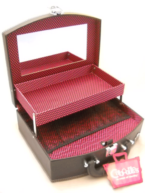 Caboodles Cosmetic Under Cover Briefcase Black