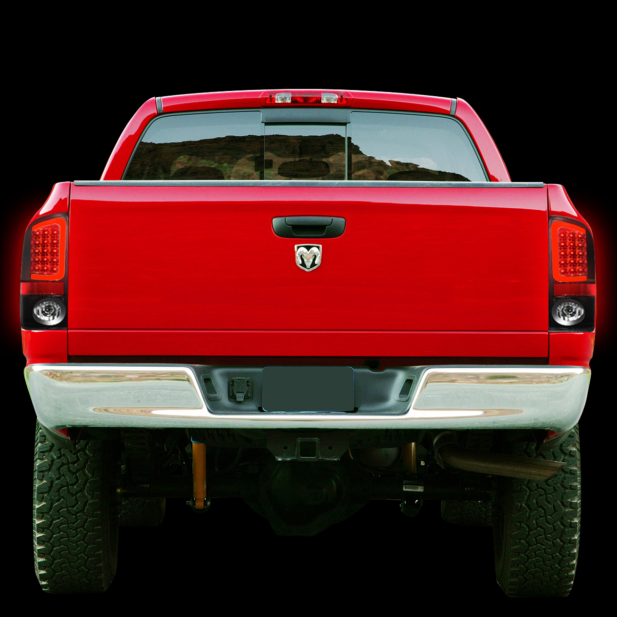 Dna Motoring For 02 06 Dodge Ram 3rd Gen Pair Of Led Brake Tail Dna Motoring For 02 06 Dodge Ram 3rd Gen Pair Of Led Brake Tail Lights Black Housing Clear Lens 03 04 05