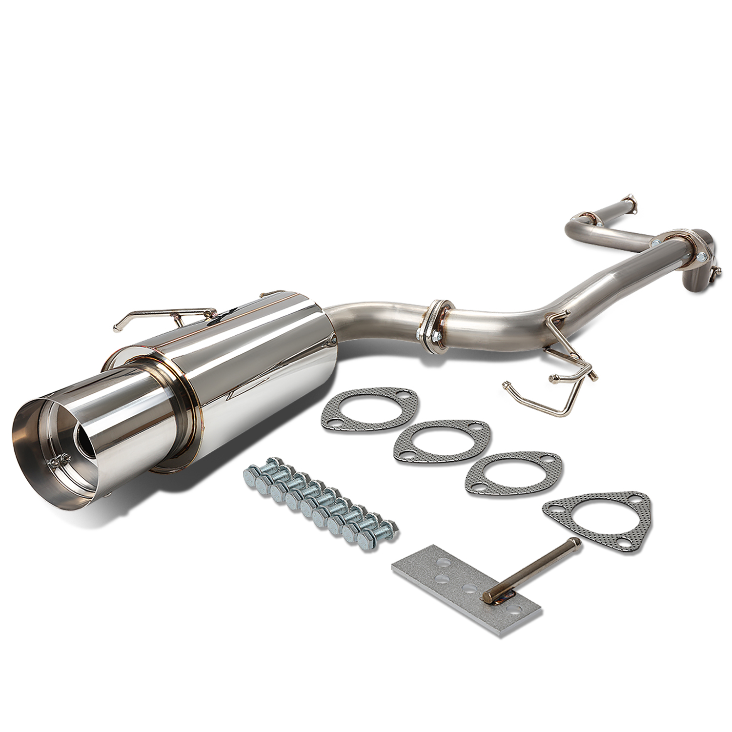 DNA Motoring For 1990 to 1993 Acura Integra Stainless Steel Catback