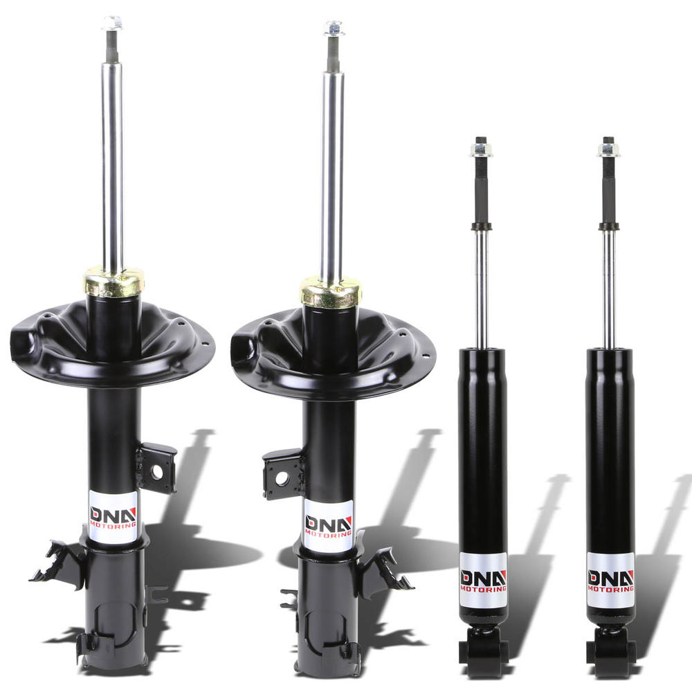 DNA Motoring For 2003 to 2007 Nissan Murano Z50 Front + Rear 4pcs Shock Absorbers (Black) 04 05 06