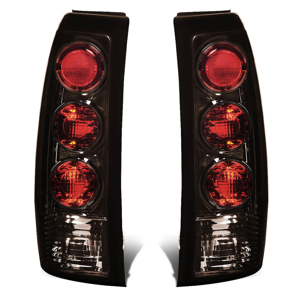 DNA Motoring For 1999 to 2003 Chevy Silverado / GMC Sierra GMT800 Pair of Smoked Lens Altezza Tail Brake Lights 00 01 02
