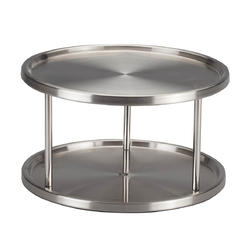 Fox Valley Traders Two Tier Stainless Lazy Susan