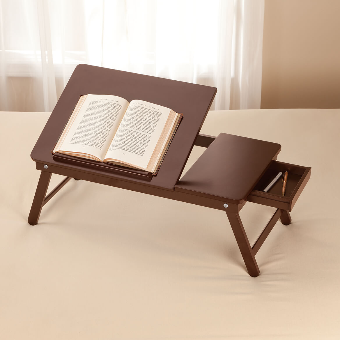 Oakridge Oakridge Foldable Lap Desk With Storage Bed Table