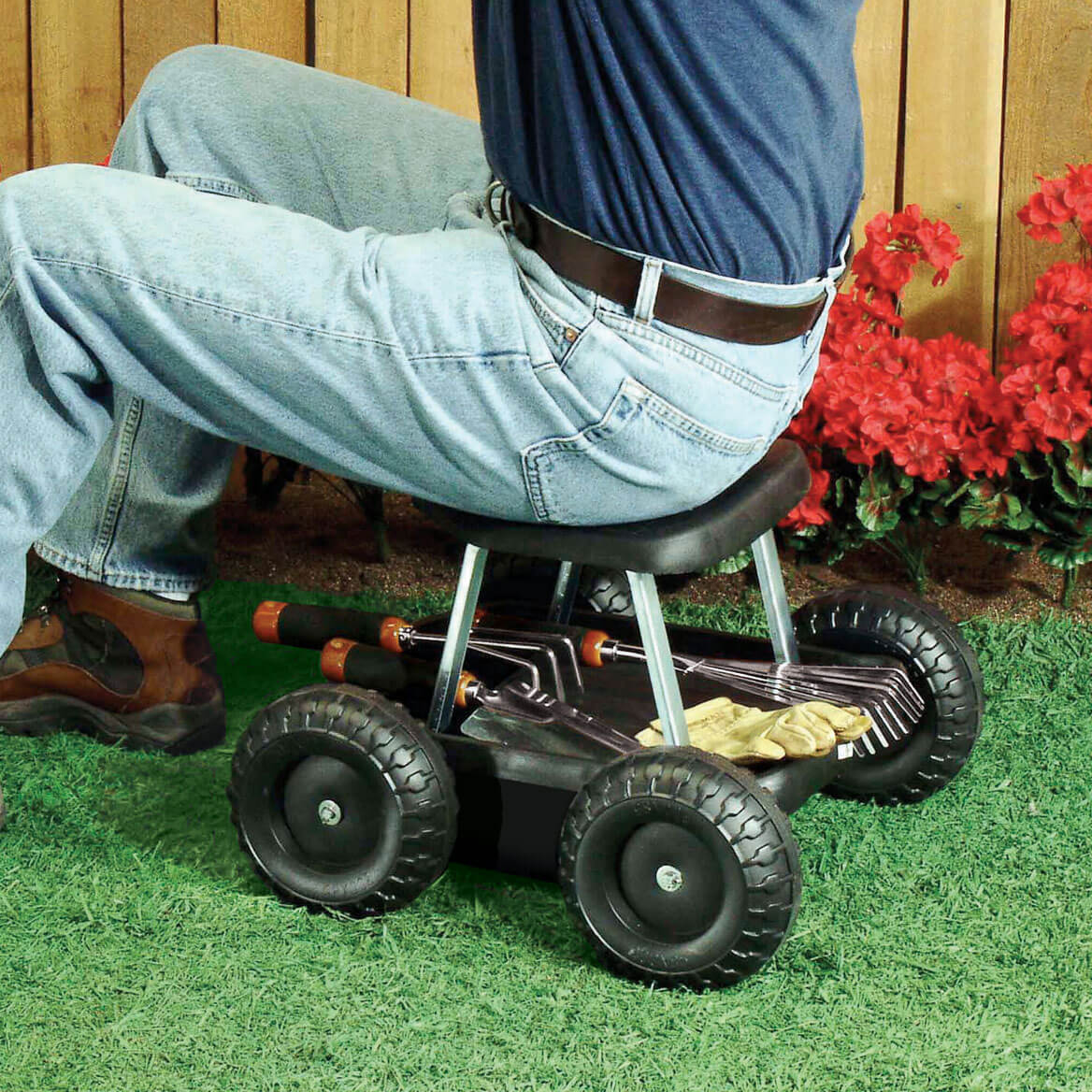 Fox Valley Traders 303104 0000092894 Rolling Garden Cart Scooter