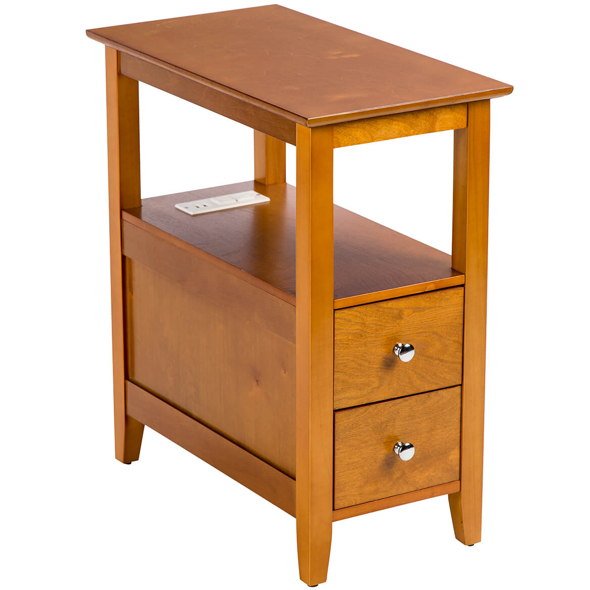 Oakridge 2 Drawer Side Table With Charging Station By Oakridgetm Oakridge 2 Drawer Side Table With Charging Station By Oakridgetm