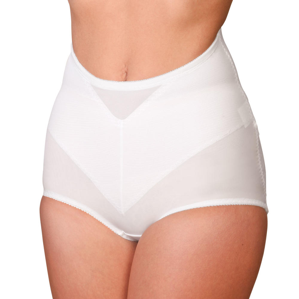 Fox Valley Traders EasyComforts Lower Back Support Brief, Abdominal Shapewear Undergarment, White 