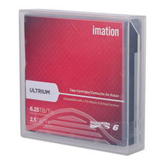 imation 1/2" Ultrium LTO-6 Cartridge, 2538 ft, 2.5TB Native/6.25TB Compressed