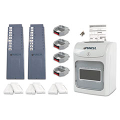 mot hn4600 autoalign electronic calculating time clock gray