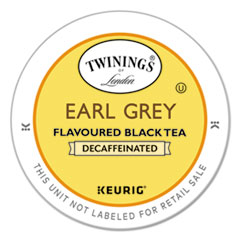 Twinings Tea K-Cups, Earl Grey Decaffeinated Tea, 0.11 oz K-Cups, 24/Box