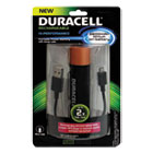 Duracell Portable Power Bank with Micro USB Cable, 2600 mAh, Red