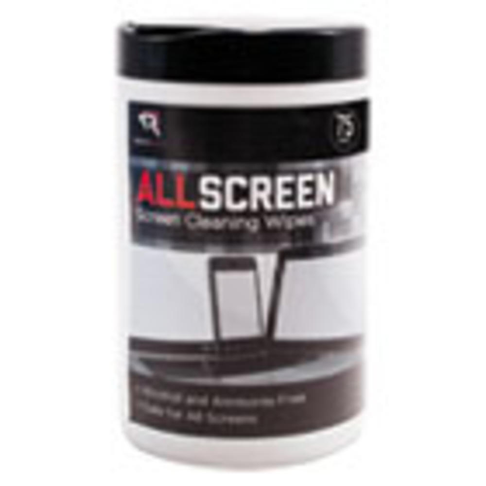 Read Right AllScreen Screen Cleaning Wipes, 6" x 6", White, 75/Tub