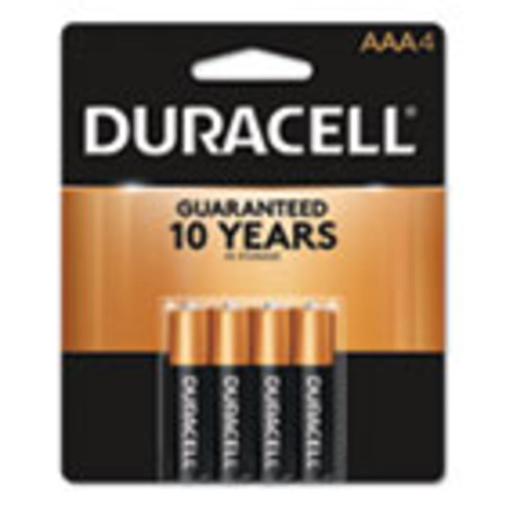 Duracell CopperTop Alkaline Batteries, AAA, 4/PK