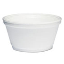 Dart Foam Container, 8oz, White, 1000/Carton