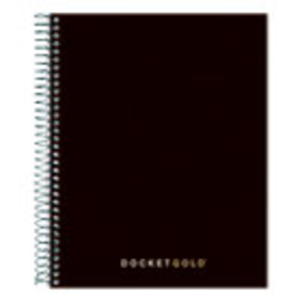TOPS Docket Gold Planners & Project Planners, Narrow, Black, 8.5 x 6.75, 70 Pages