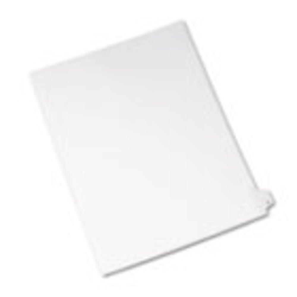 Avery Allstate-Style Legal Exhibit Side Tab Divider, Title: Z, Letter, White, 25/Pack