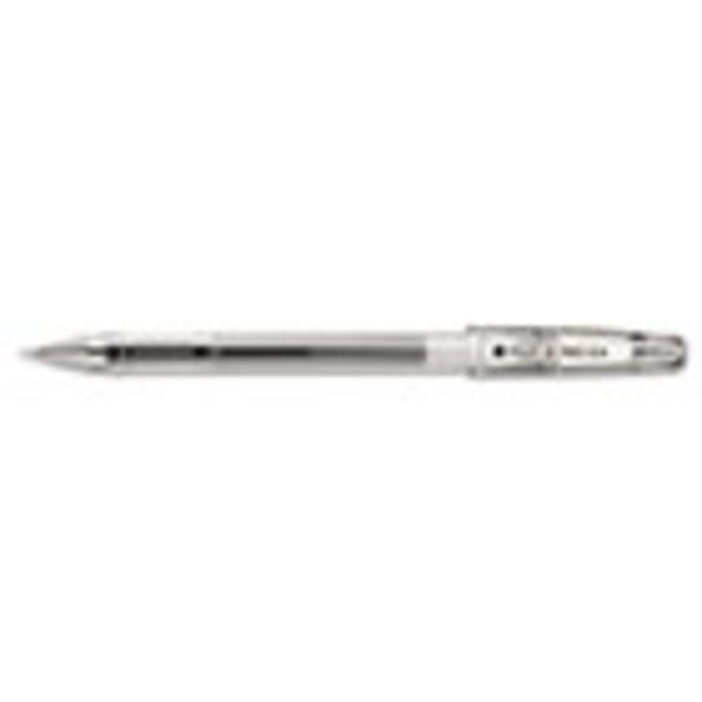 Pilot Automotive G-TEC-C Ultra Stick Gel Pen, Ultra-Fine 0.4mm, Black Ink, Clear Barrel, Dozen
