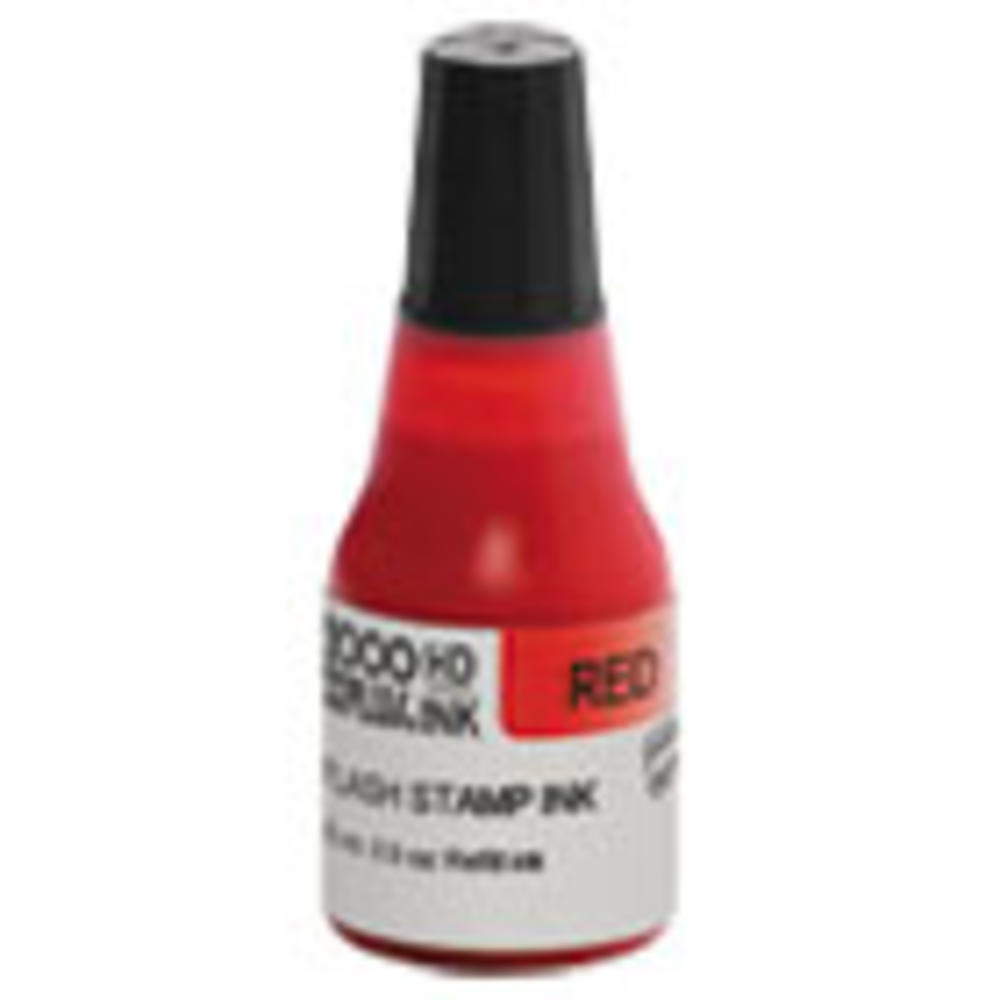 COSCO 2000PLUS&reg; Pre-Ink High Definition Refill Ink, Red, 0.9 oz. Bottle