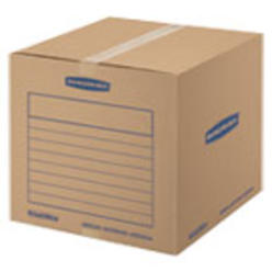 Bankers Box Fellowes SmoothMove Basic Medium Moving Boxes - Internal Dimensions: 18" Width x 18" Depth x 16" Height - External Dimensions: 1