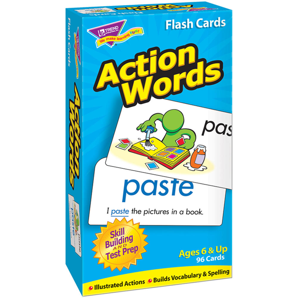 Trend Enterprises Inc FLASH CARDS ACTION WORDS 96/BOX