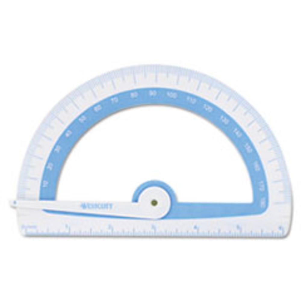 Westcott Soft Touch School Protractor With Microban Protection, Assorted Colors