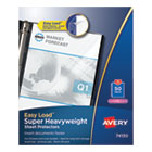 Avery Top-Load Poly Sheet Protector, Super Heavy Gauge, Letter, Diamond Clear, 50/Box