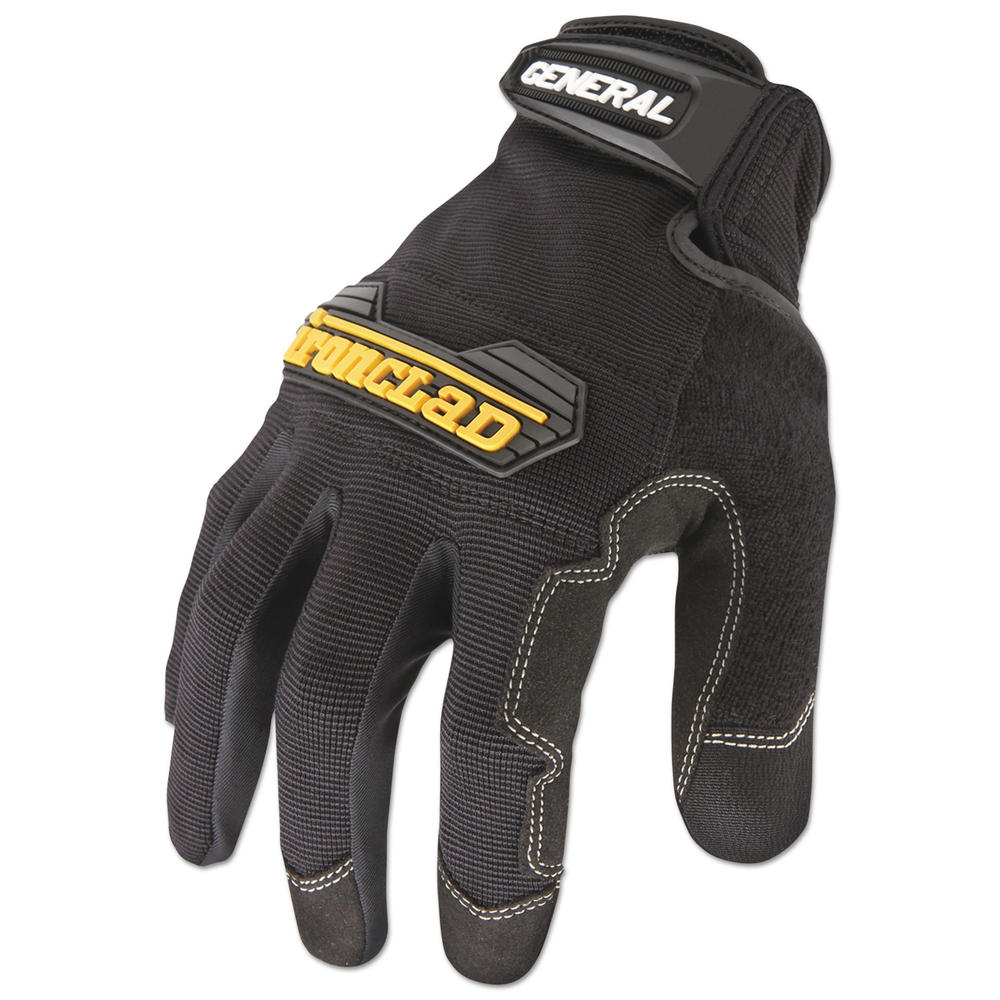 Ironclad General Utility Spandex Gloves, Black, Medium, Pair