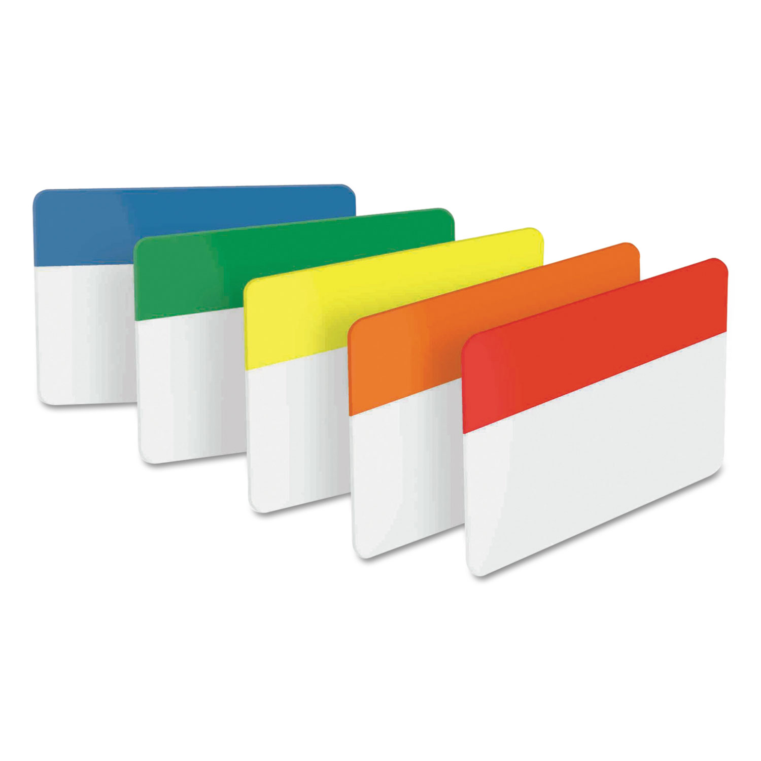 Post-it Tabs File Tabs, 2 x 1 1/2, Assorted Primary, 30/Pack