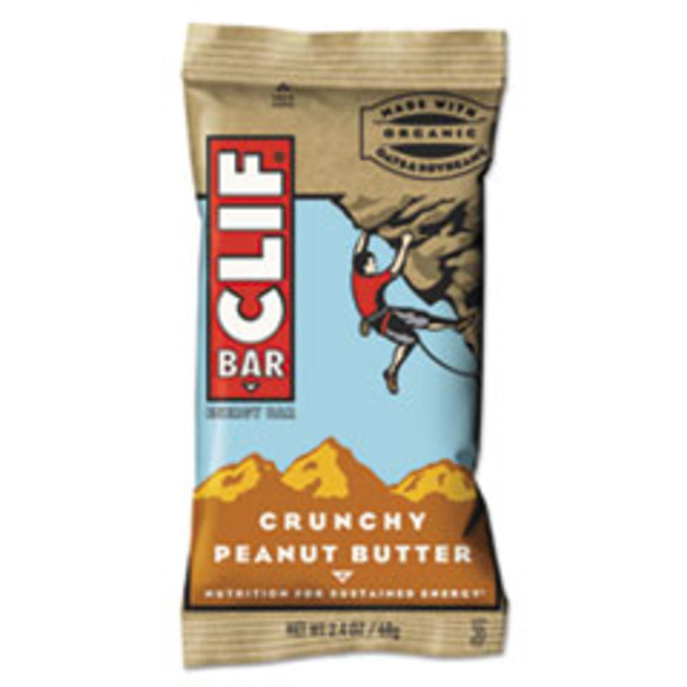 Clif Bar Energy Bar, Crunchy Peanut Butter, 2.4oz, 12/Box